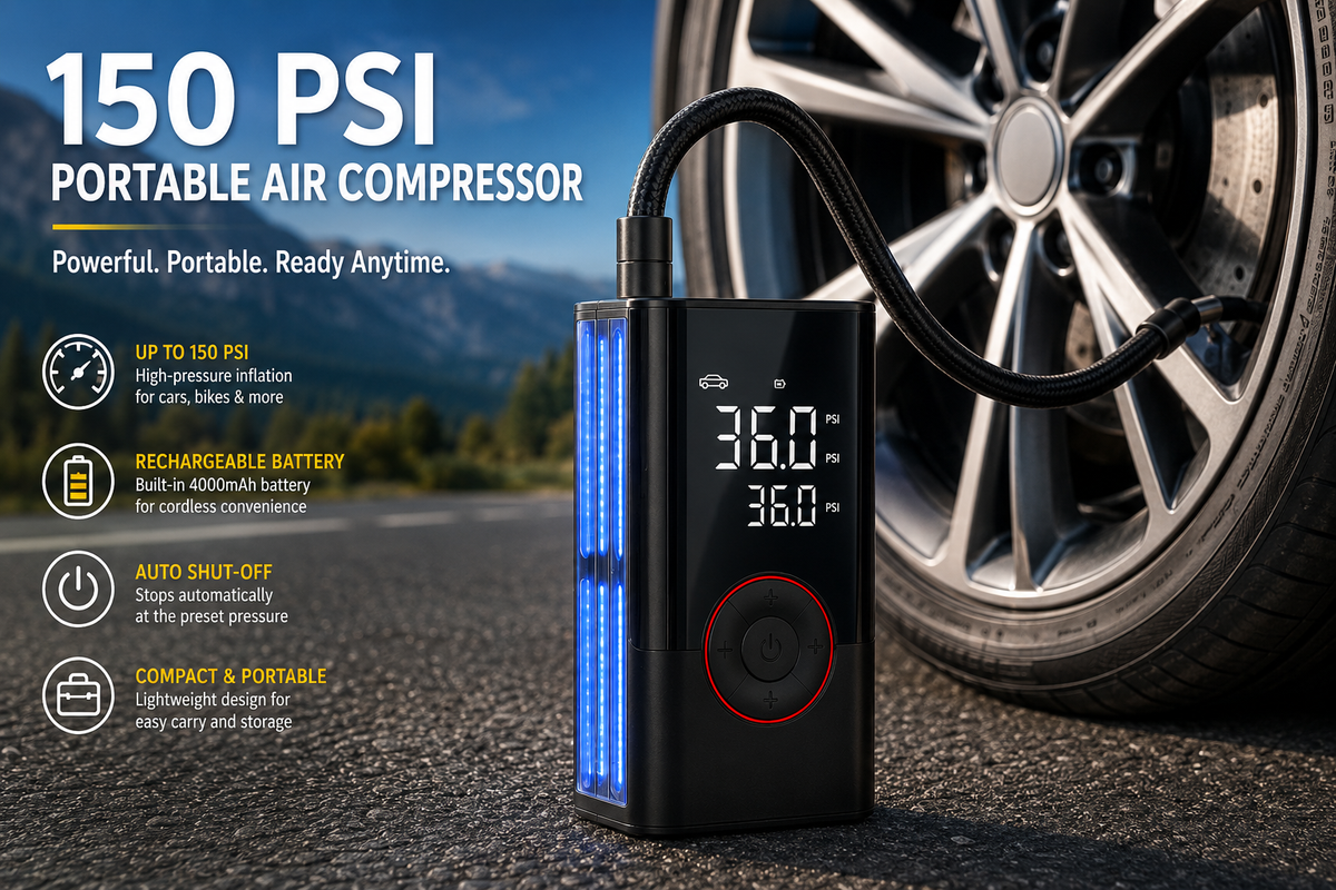 Smart 150 PSI Portable Air Compressor